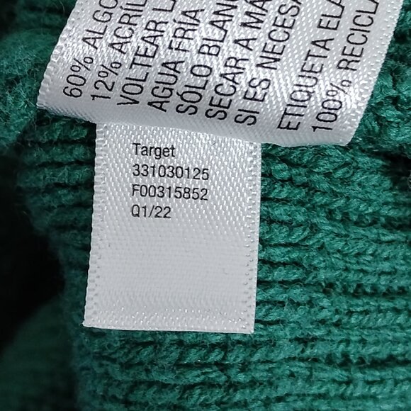 Wild Fable Color Block Vest Size Medium Green and Blue V Neck Academia Vibes - Picture 6 of 7